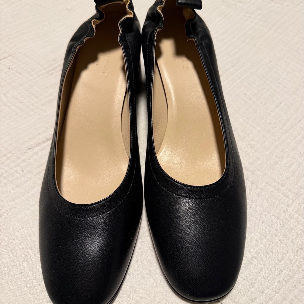 Everlane Black Leather Day Heel - Picture 3 of 6